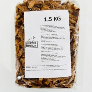 Gedroogde mango verpakt